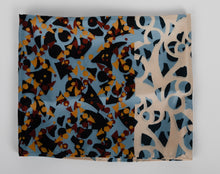 Load image into Gallery viewer, Silk Blue Vintage Bersted Scarf