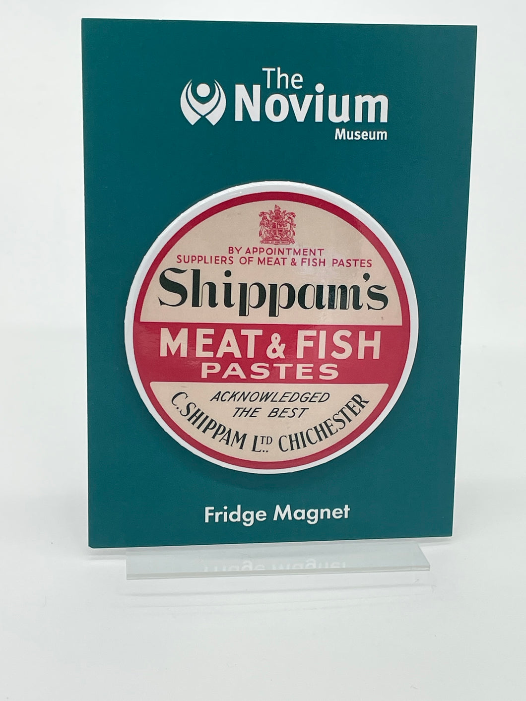 Circular Shippam's Label Fridge Magnet